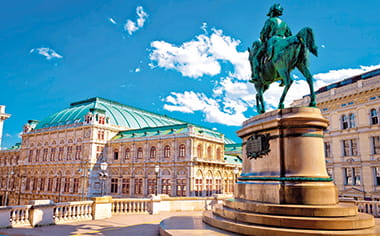 Archduke Albrecht, Duke of Teschen standing proud outside Vienna’s Opera House